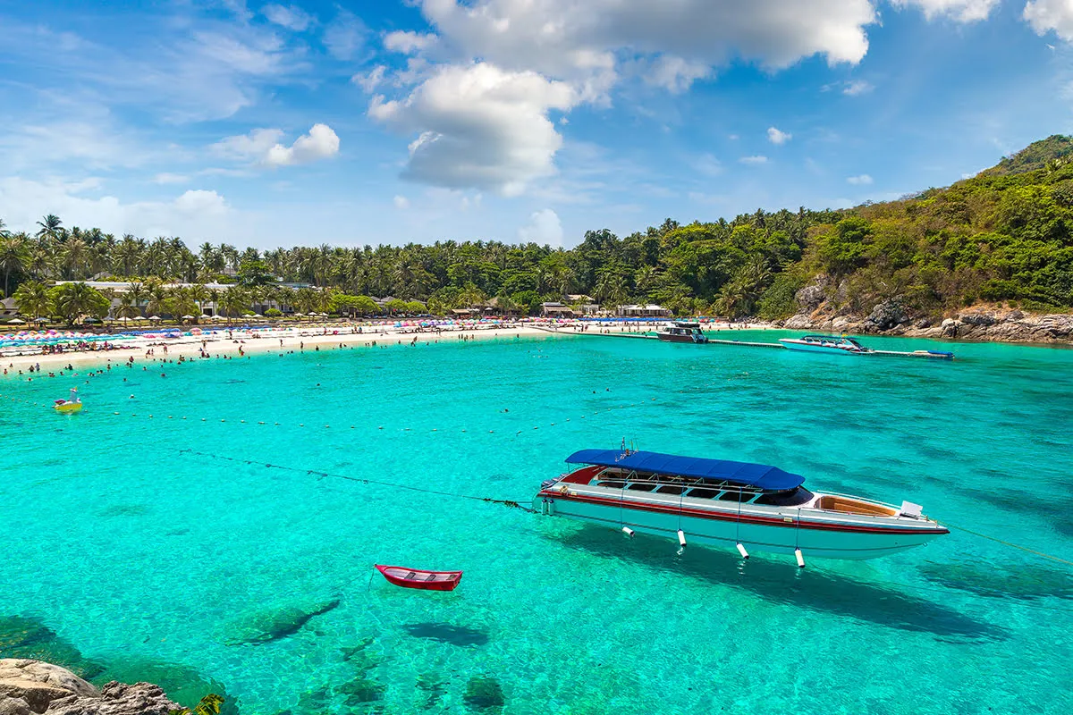 Coral Island (Kahung Beach) and Racha Island by Speedboat Tour Ticket