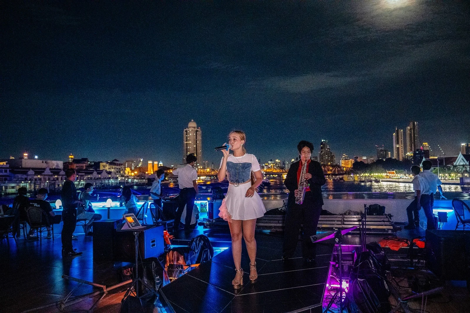 Romantic evening river vistas Planet Dinner Cruise